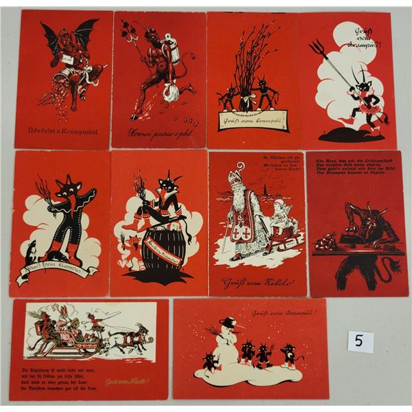 Krampus Holiday Greeting Postcards 26