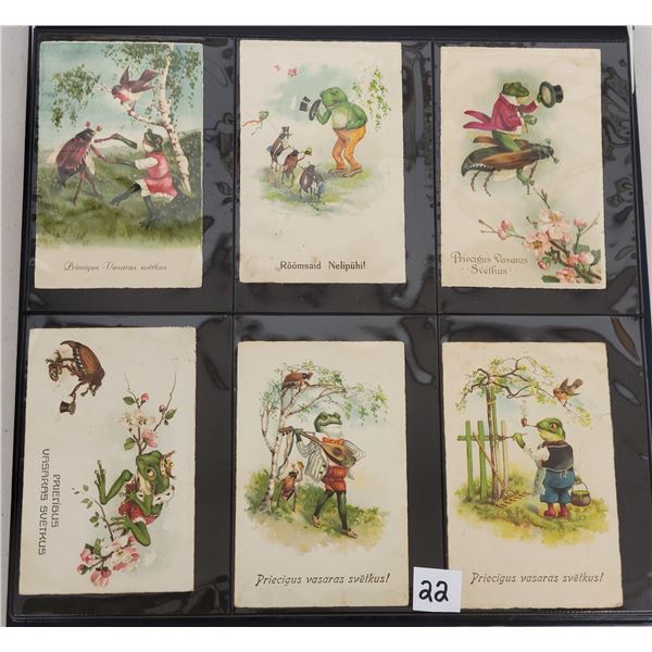 Frog Greeting Fantasy Postcard Album 50+