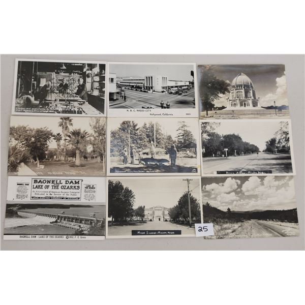 Real Photo USA View Postcards 50+