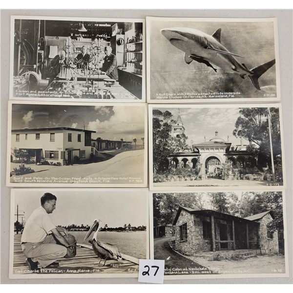 Real Photo Cline USA Postcards 55+