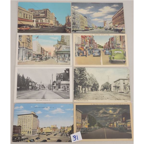 Main Streets & Street Scene Postcards 130