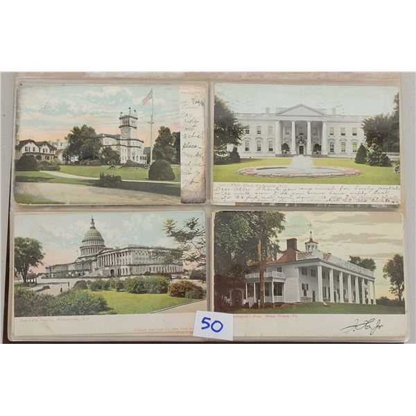 Washington D.C. Postcards Approx. 100 in Album