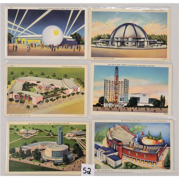 1939 New York World's Fair Postcards 75+