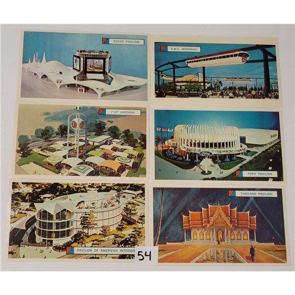1964 New York World's Fair Postcards Approx. 80