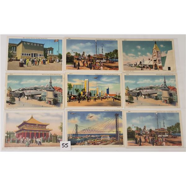 1933 Chicago World's Fair Postcards 34