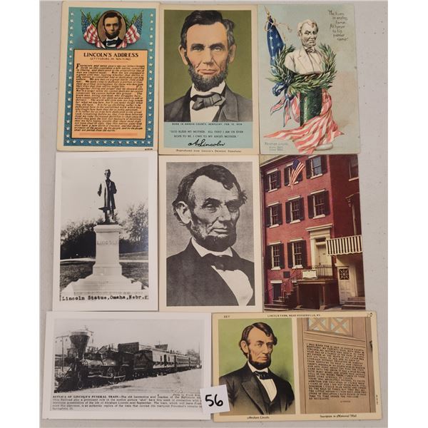 President Lincoln & Related Postcards 375+