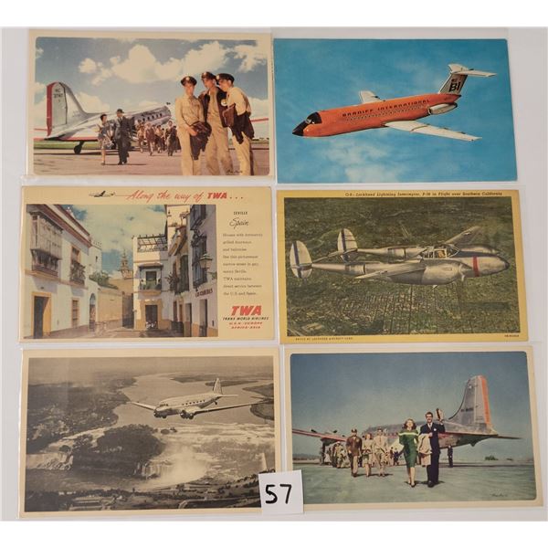 Transportation - Aviation Airline Postcards 85
