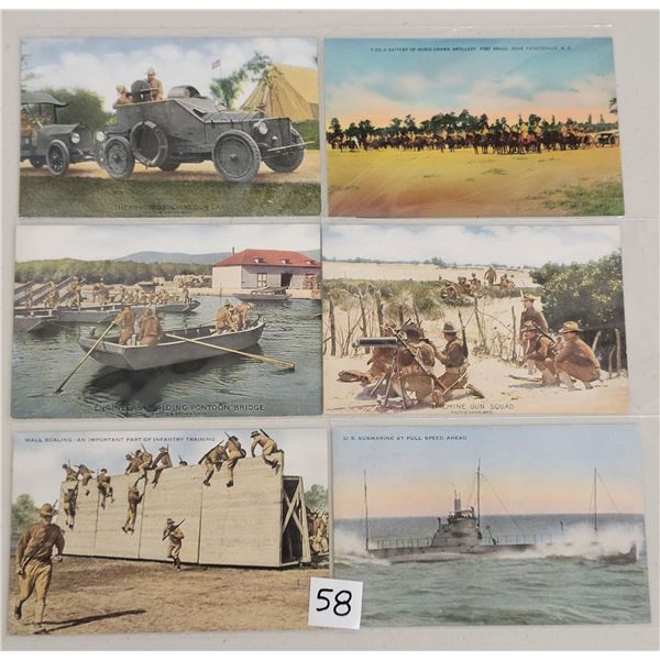 Military 70+ Postcards