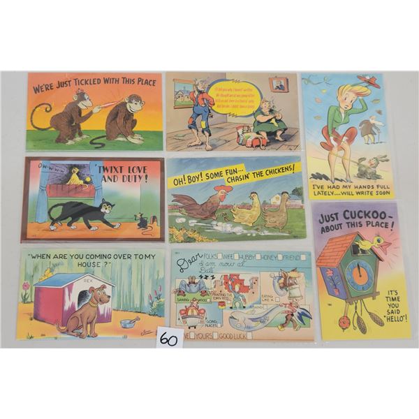 Comic - Humor Linen Postcards 95