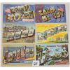 Image 1 : Large Letter Linen Postcards 65+