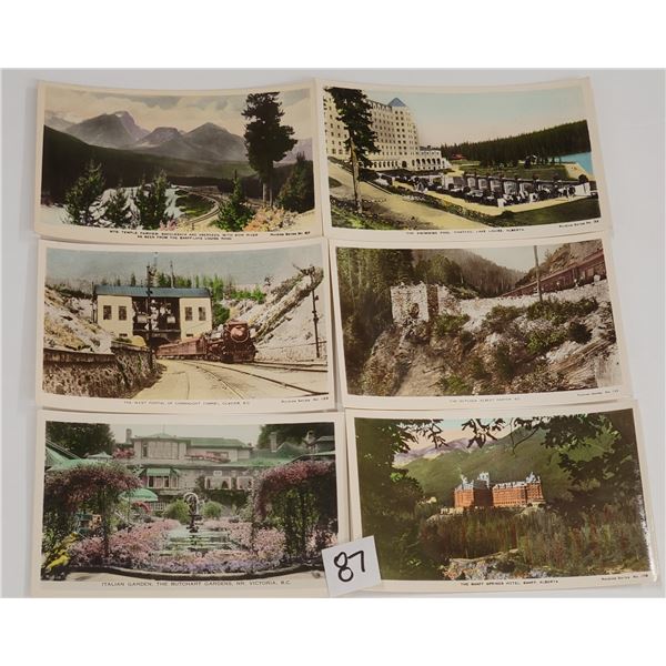 Canada Tinted Real Photo Postcards Approx. 55