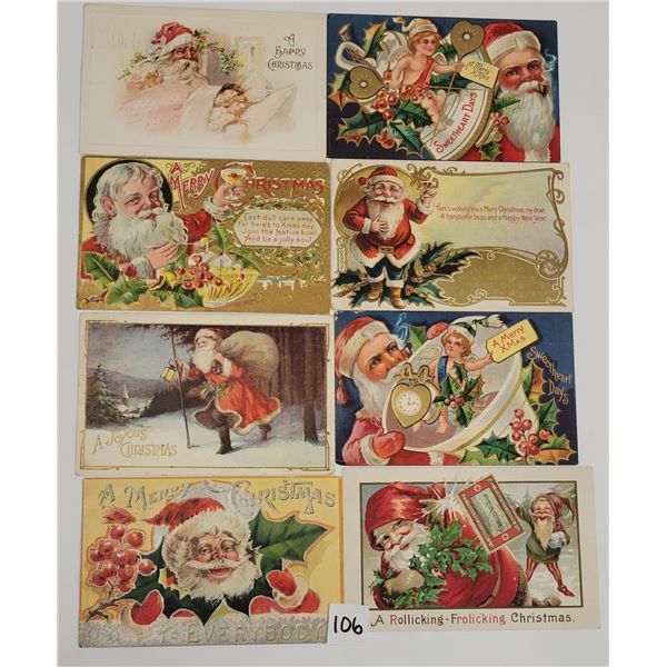 Santa Claus Christmas Holiday Greeting Postcards 19