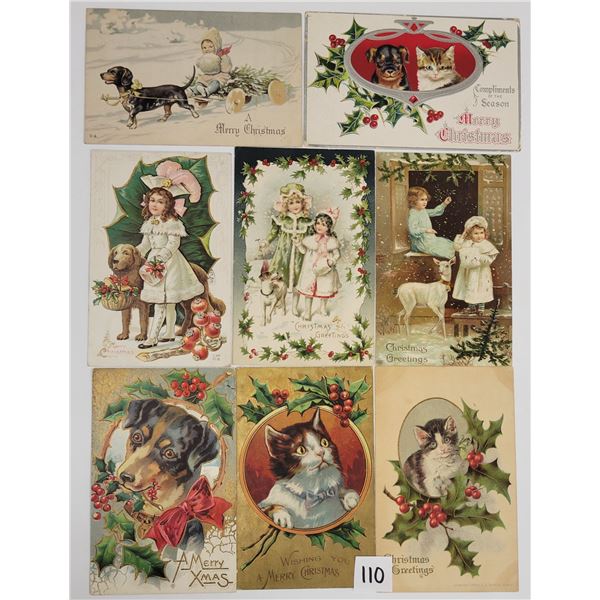Animals - Christmas Cats & Dog Postcards 24