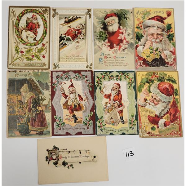 Santa Claus Holiday Christmas Greeting Postcards 33