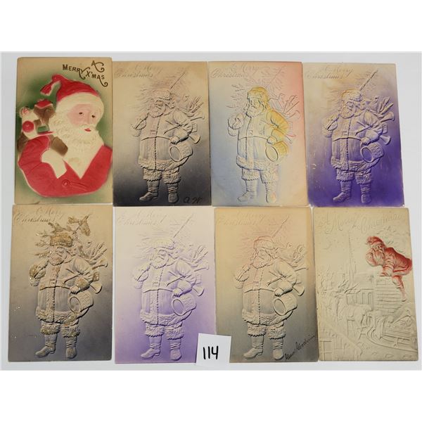 Embossed Santa Claus Christmas Holiday Greeting Postcards 16