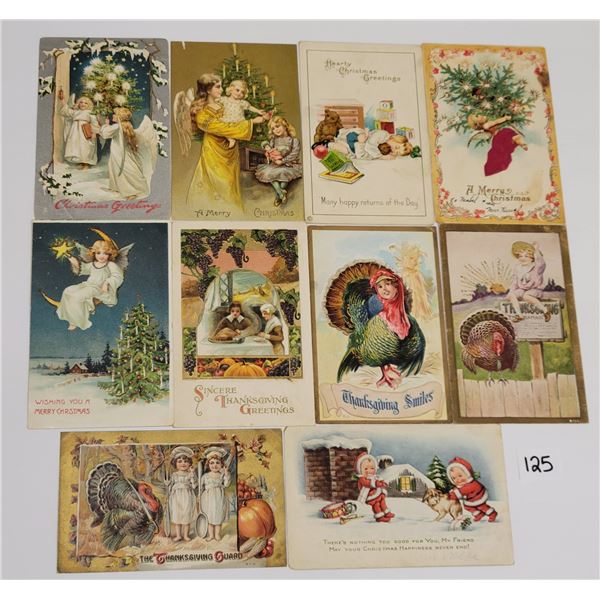 Misc. Greeting Holiday Box of Approx. 285 Postcards