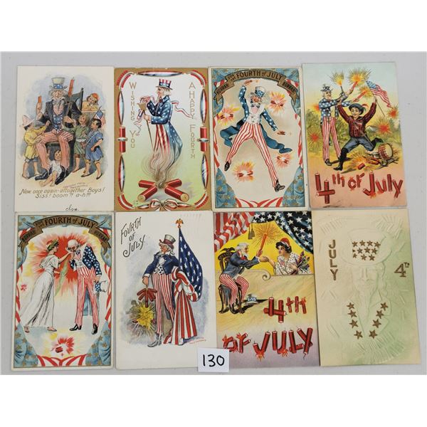 Uncle Sam Patriotic Holiday Greeting Postcards 12