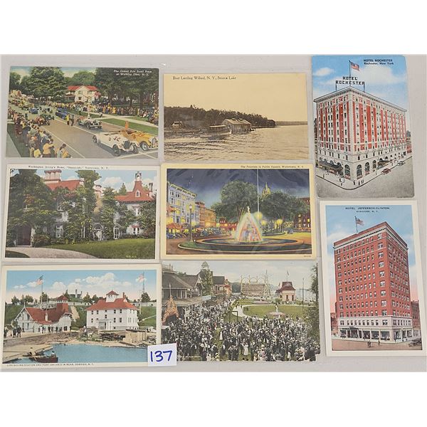 New York Partially Sorted Postcards Approx. 45