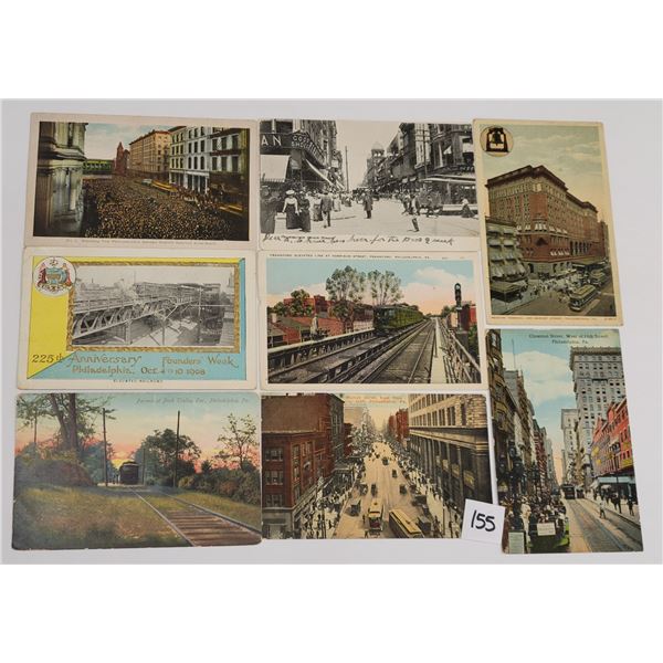 Philadelphia, Pennsylvania Trolley Postcards 100+
