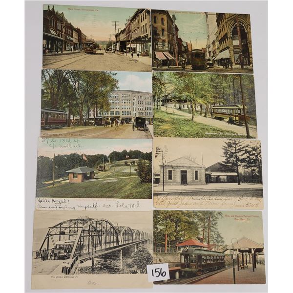 Pennsylvania Trolley Postcards 100+