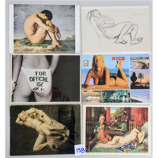 Nude Artworks & Statue Postcards Approx. 110