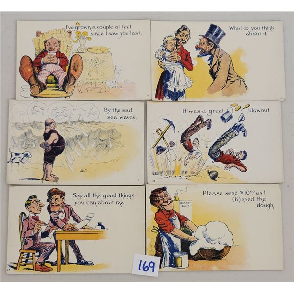 Comic - Humor Postcards from Same Series Approx. 80