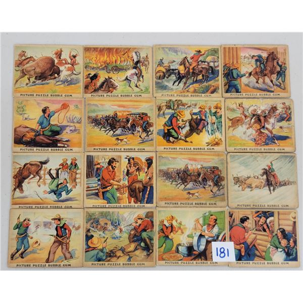 Western Picture Puzzle Bubble Gum Cards 25