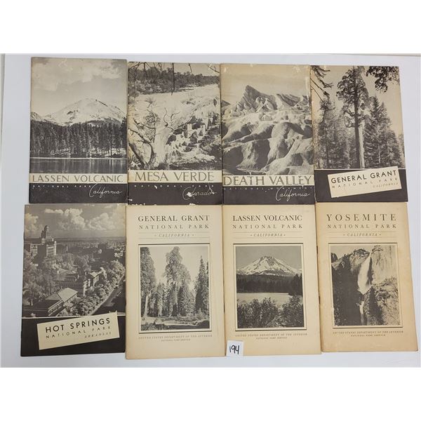 Vintage National Park Booklets 8