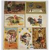 Image 2 : Thanksgiving Boys & Men with Turkey Postcards 30+