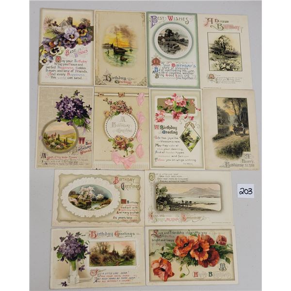 Winsch Birthday Holiday Greeting Postcards Approx. 40
