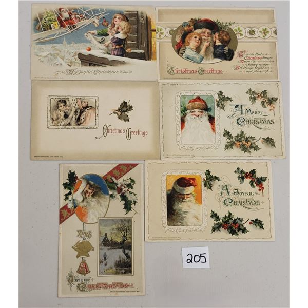 Winsch Santa Claus Christmas Holiday Greeting Postcards 6
