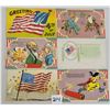 Image 2 : Patriotic Greetings with Flags 21 Postcards