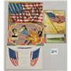 Image 3 : Patriotic Greetings with Flags 21 Postcards