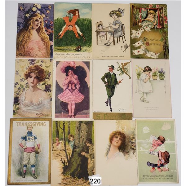 Misc. Holiday Greeting Postcards Approx. 75