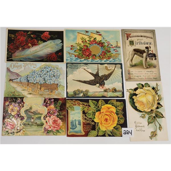 Birthday Holiday Greeting Postcards 50