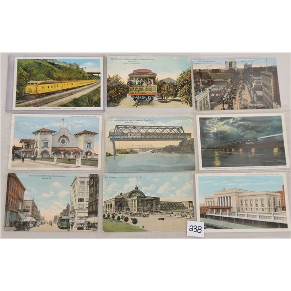 Transportation - Railroad Train Depot Postcards Approx. 85