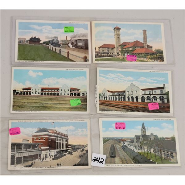 Union Pacific System Railroad Postcards 23