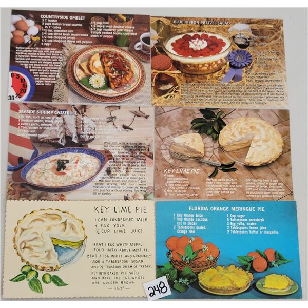 Recipe Postcards Approx. 40