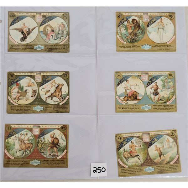 Ephemera Liebig's Trade Cards Constellations 12