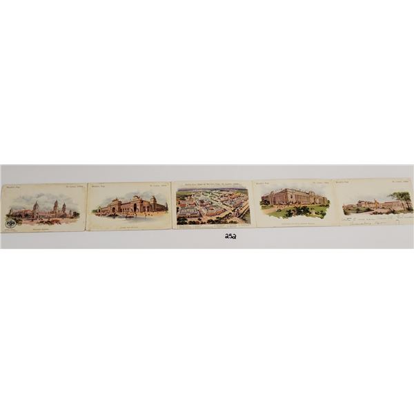 1904 St. Louis Exposition 5 Fold Postcard