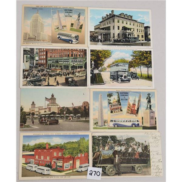 Transportation - Buses 65+ Postcards