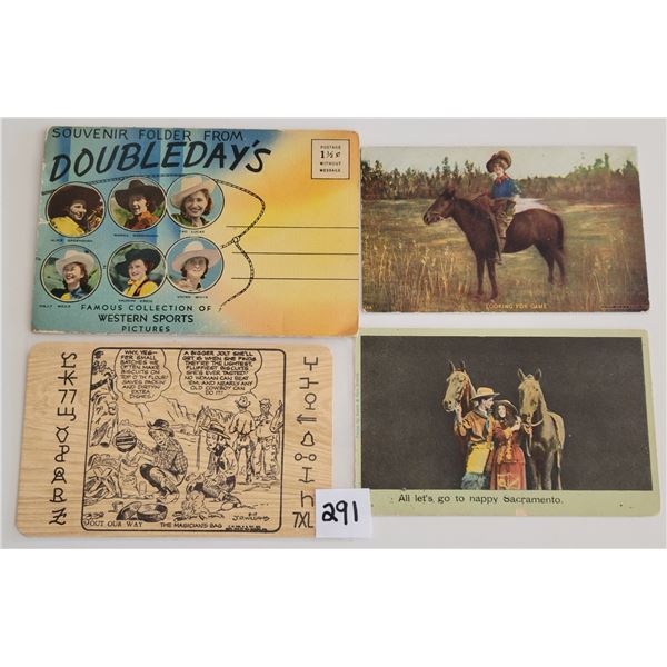 Western - Cowgirls 25+ Postcards