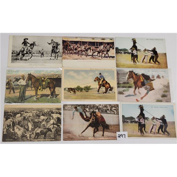 Western - Cowboy Postcards Approx. 100