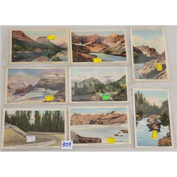Glacier National Park Curteich Linen Postcards 27