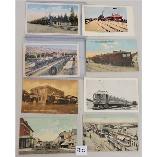 Transportation - Railroad Train Depot Postcards Approx. 80