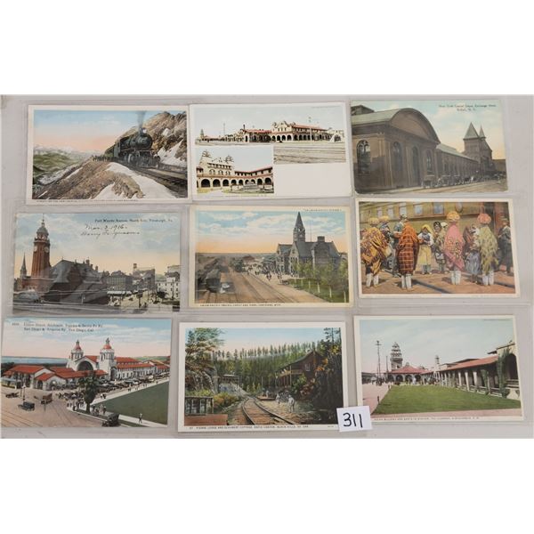 Transportation - Railroad Train Depot Postcards 70+