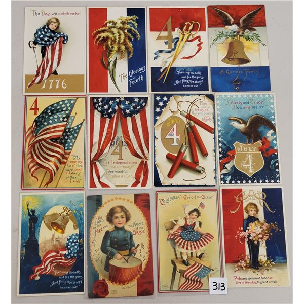 Patriotic Clapsaddle Holiday Greeting Postcards 29