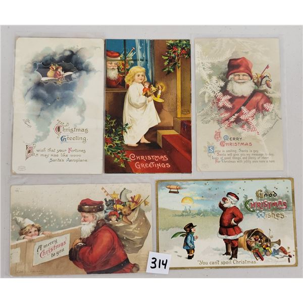 Santa Claus Clapsaddle Christmas Holiday Greeting Postcards 8