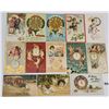 Image 2 : New Year Holiday Greeting Postcards with Clocks 95+