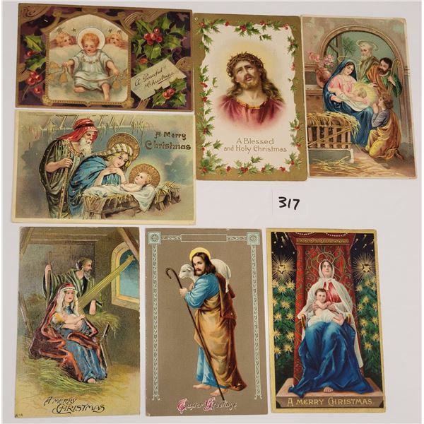 Religious Christmas Holiday Greeting Postcards 29
